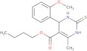 Butyl 4-(2-methoxyphenyl)-6-methyl-2-thioxo-1,2,3,4-tetrahydropyrimidine-5-carboxylate