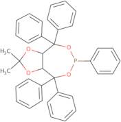 (3aS,8aS)-2,2-Dimethyl-4,4,6,8,8-pentaphenyltetrahydro-[1,3]dioxolo[4,5-E][1,3,2]dioxaphosphepine