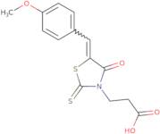 3-[5-(4-Methoxybenzylidene)-4-oxo-2-thioxo-3-thiazolidinyl]propionic acid