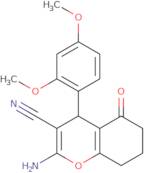 2-Amino-4-(2,4-dimethoxyphenyl)-5-oxo-5,6,7,8-tetrahydro-4H-chromene-3-carbonitrile