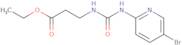 ethyl 3-((N-(5-bromo-2-pyridyl)carbamoyl)amino)propanoate