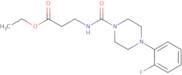 Ethyl 3-({[4-(2-fluorophenyl)piperazino]carbonyl}amino)propanoate