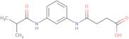 4-[3-(Isobutyrylamino)anilino]-4-oxobutanoic acid