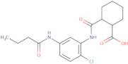 2-{[5-(Butyrylamino)-2-chloroanilino]-carbonyl}cyclohexanecarboxylic acid