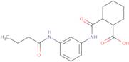 2-{[3-(Butyrylamino)anilino]-carbonyl}cyclohexanecarboxylic acid