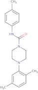 (4-(2,5-dimethylphenyl)piperazinyl)-N-(4-methylphenyl)formamide