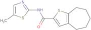 N-(5-Methylthiazol-2-yl)-5,6,7,8-tetrahydro-4H-cyclohepta[b]thiophene-2-carboxamide