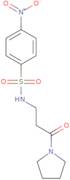 4-Nitro-N-(3-Oxo-3-(Pyrrolidin-1-Yl)Propyl)Benzenesulfonamide