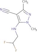 5-(2,2-Difluoroethylamino)-1,3-dimethylpyrazole-4-carbonitrile