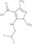 5-(2,2-Difluoroethylamino)-1,3-dimethylpyrazole-4-carboxylic acid