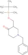 1-Benzyl-3-({[(tert-butyl)dimethylsilyl]oxy}methyl)piperidin-4-one