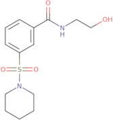 N-(2-Hydroxy-ethyl)-3-(piperidine-1-sulfonyl)-benzamide