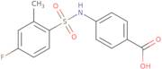 4-(4-Fluoro-2-methylbenzenesulfonamido)benzoic acid