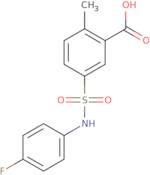 5-[(4-Fluorophenyl)sulfamoyl]-2-methylbenzoic acid