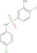 3-Amino-4-chloro-N-(4-chlorophenyl)benzene-1-sulfonamide