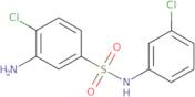 3-Amino-4-chloro-N-(3-chlorophenyl)benzene-1-sulfonamide