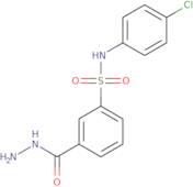 N-(4-Chlorophenyl)-3-(hydrazinecarbonyl)benzene-1-sulfonamide