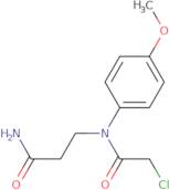 3-[2-Chloro-N-(4-methoxyphenyl)acetamido]propanamide