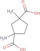 1-Amino-3-(methoxycarbonyl)cyclopentane-1-carboxylic acid