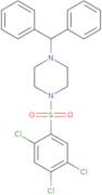 1-((4-(diphenylmethyl)piperazinyl)sulfonyl)-2,4,5-trichlorobenzene