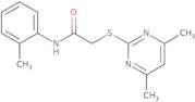 2-(4,6-Dimethyl-pyrimidin-2-ylsulfanyl)-N-o-tolyl-acetamide