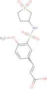 (2E)-3-{3-[(1,1-Dioxidotetrahydrothiophen-3-yl)sulfamoyl]-4-methoxyphenyl}prop-2-enoic acid