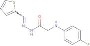 2-[(4-Fluorophenyl)amino]-N'-[(E)-thiophen-2-ylmethylidene]acetohydrazide