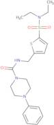 N-{[5-(Diethylsulfamoyl)thiophen-2-yl]methyl}-4-phenylpiperazine-1-carboxamide