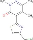 4-[4-(Chloromethyl)-1,3-thiazol-2-yl]-2,5,6-trimethyl-2,3-dihydropyridazin-3-one