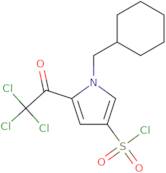 1-(Cyclohexylmethyl)-5-(trichloroacetyl)-1H-pyrrole-3-sulfonyl chloride