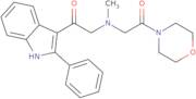 2-{Methyl[2-(morpholin-4-yl)-2-oxoethyl]amino}-1-(2-phenyl-1H-indol-3-yl)ethan-1-one