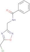 N-{[5-(Chloromethyl)-1,2,4-oxadiazol-3-yl]methyl}benzamide