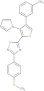 5-[4-(3-Methylphenyl)-3-(1H-pyrrol-1-yl)-2-thienyl]-3-[4-(methylthio)phenyl]-1,2,4-oxadiazole