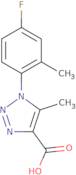 1-(4-Fluoro-2-methylphenyl)-5-methyl-1H-1,2,3-triazole-4-carboxylic acid