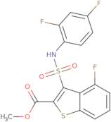 Methyl 3-{[(2,4-difluorophenyl)amino]sulfonyl}-4-fluoro-1-benzothiophene-2-carboxylate