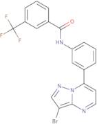 N-(3-(3-Bromopyrazolo[1,5-a]pyrimidin-7-yl)phenyl)-3-(trifluoromethyl)benzamide