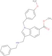 Methyl 3-[(benzylamino)methyl]-1-[(4-methoxyphenyl)methyl]indole-6-carboxylate