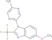 5-(5-Methoxy-2-(trifluoromethyl)-1H-benzo-[D]imidazol-1-yl)pyrazin-2-amine