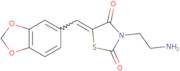 (5E)-3-(2-Aminoethyl)-5-(1,3-benzodioxol-5-ylmethylene)-1,3-thiazolidine-2,4-dione hydrochloride