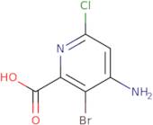 4-Amino-3-bromo-6-chloropyridine-2-carboxylic acid