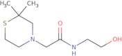 2-(2,2-Dimethylthiomorpholin-4-yl)-N-(2-hydroxyethyl)acetamide