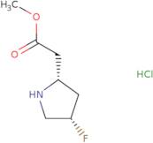 Methyl 2-[(2R,4S)-4-fluoropyrrolidin-2-yl]acetate hydrochloride