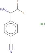 4-[(1S)-1-Amino-2,2-difluoroethyl]benzonitrile hydrochloride