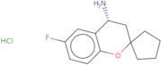 (4R)-6-Fluoro-3,4-dihydrospiro[1-benzopyran-2,1'-cyclopentane]-4-amine hydrochloride
