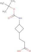 3-[(1S,3R)-3-{[(tert-Butoxy)carbonyl]amino}cyclobutyl]propanoic acid