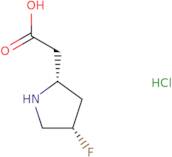 2-[(2R,4S)-4-Fluoropyrrolidin-2-yl]acetic acid hydrochloride