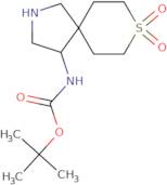 tert-Butyl N-{8,8-dioxo-8Î»6-thia-2-azaspiro[4.5]decan-4-yl}carbamate