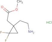 Methyl 2-[1-(2-aminoethyl)-2,2-difluorocyclopropyl]acetate hydrochloride