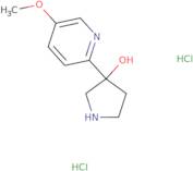3-(5-Methoxypyridin-2-yl)pyrrolidin-3-ol dihydrochloride