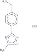 [4-(5-Methyl-1H-1,2,4-triazol-3-yl)phenyl]methanamine hydrochloride